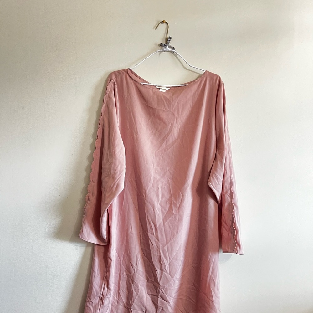 Pink Long Sleeve Dress